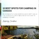 10 Best Spots for Camping in Canada