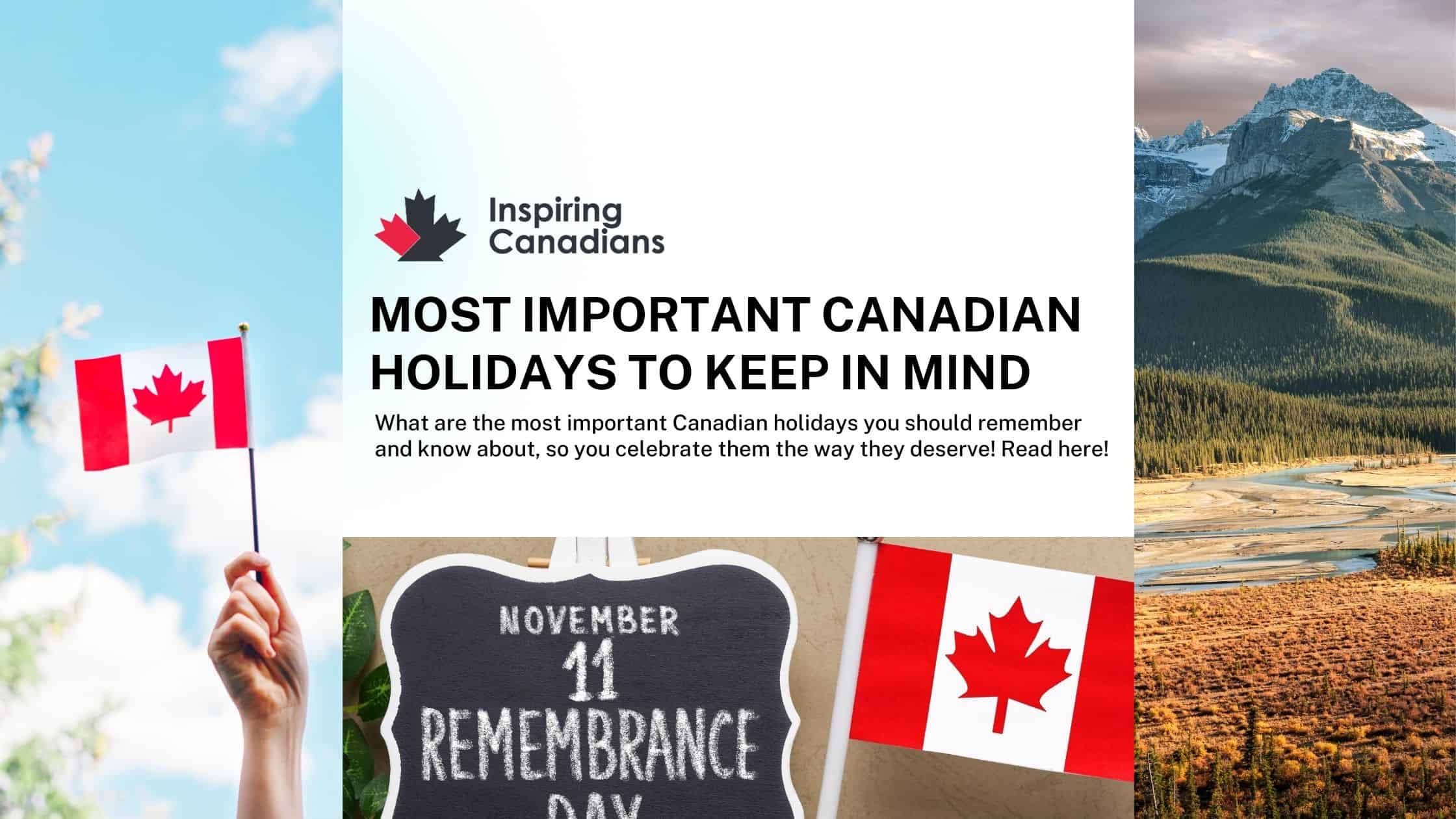 Most important Canadian holidays to keep in mind