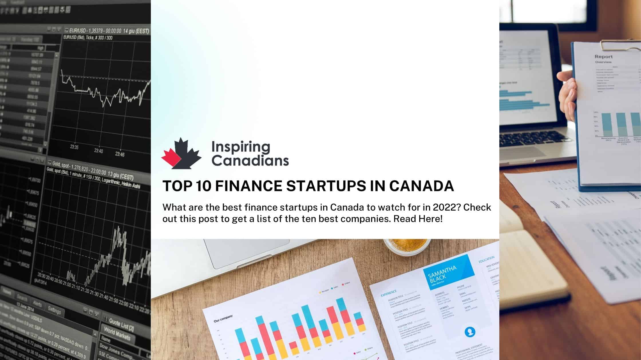 Top 10 Finance startups in Canada