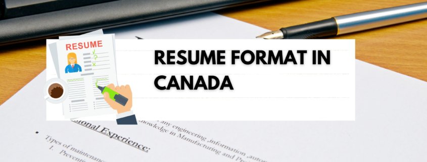 Resume format in Canada