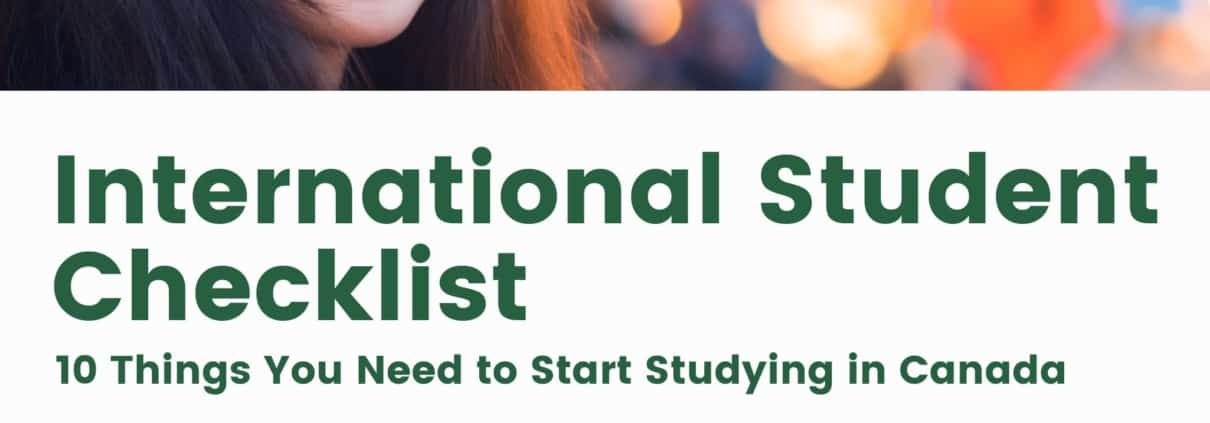 International Student Checklist