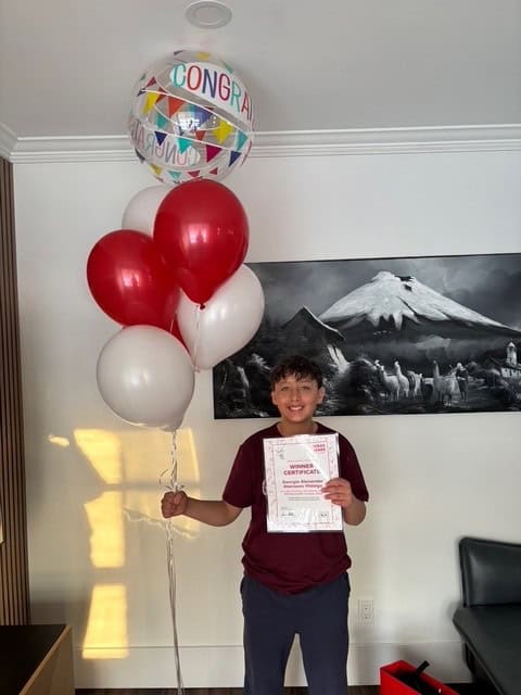 Georgie Alexander Atanasov Hidalgo, 11, from Waterloo, Ontario, named the Canadian winner of the MED-EL IDEASforEARS 2026 invention contest